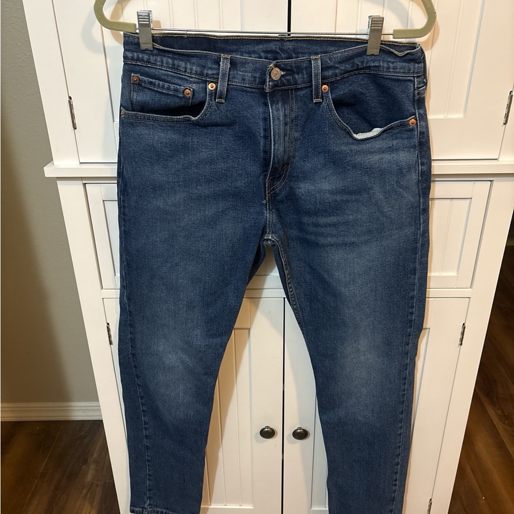 Levi’s Men’s 32x32 Slim Straight Medium Wash Classic Denim Jeans Dadcore